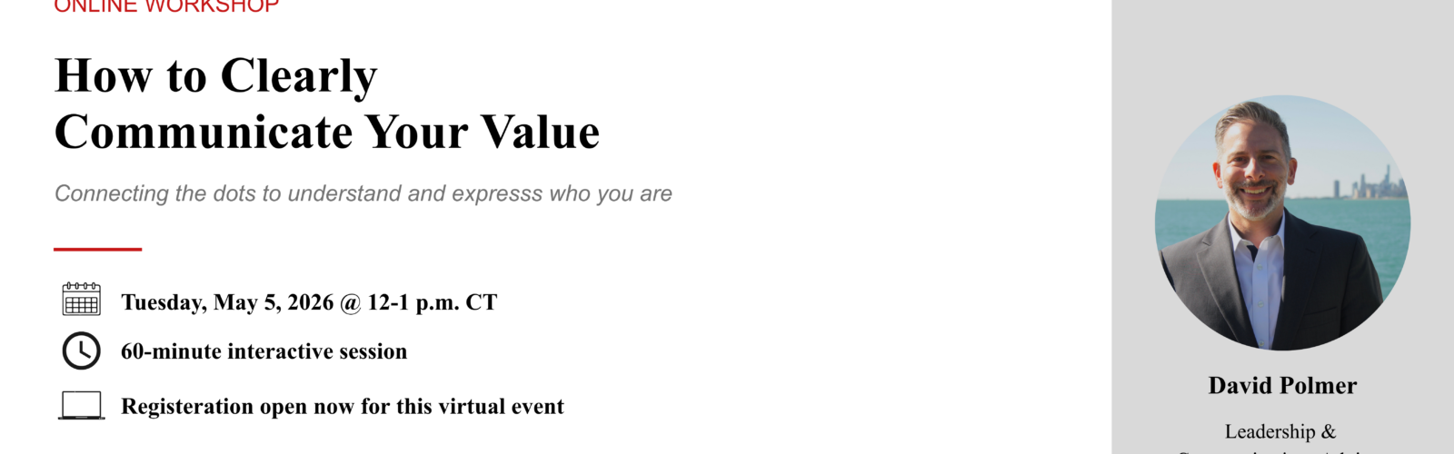 Webinar – May 5th: How to Clearly Communicate Your Value